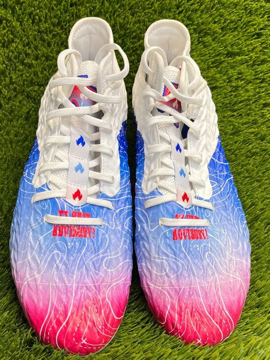 Under Armour Spotlight Clone 4.0 MC Football Cleats Men Under Armour Spotlight Clone 4 MC TX Mens Size 11.5 Blue White Football Cleats